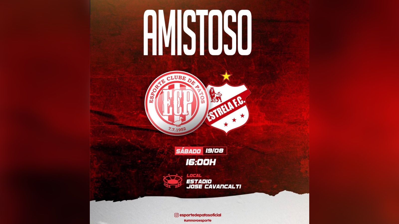 Esporte de Patos confirma segundo amistoso preparatório visando disputa do Campeonato Paraibano