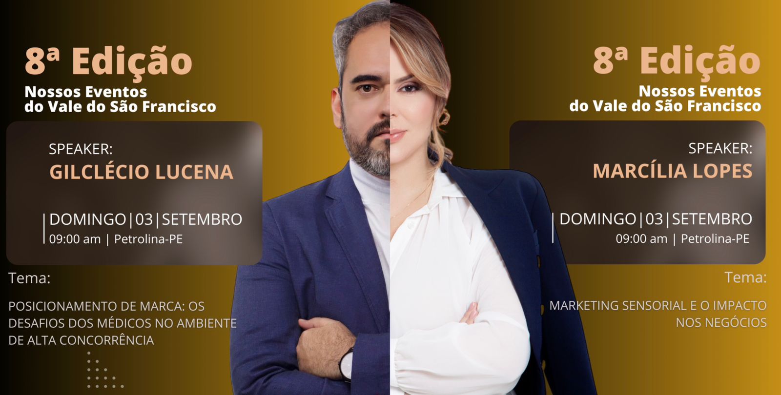 Nossos Eventos do Vale do São Francisco: Gilclécio Lucena e Dra. Marcília Lopes enriquecem a 8ª Edição com palestras inovadoras