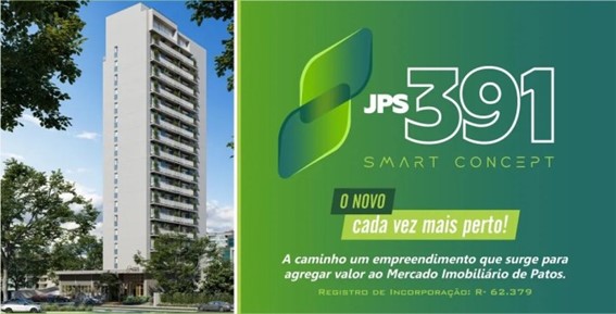 Em Patos, investir em um apartamento JPS391 é uma opção segura e lucrativa