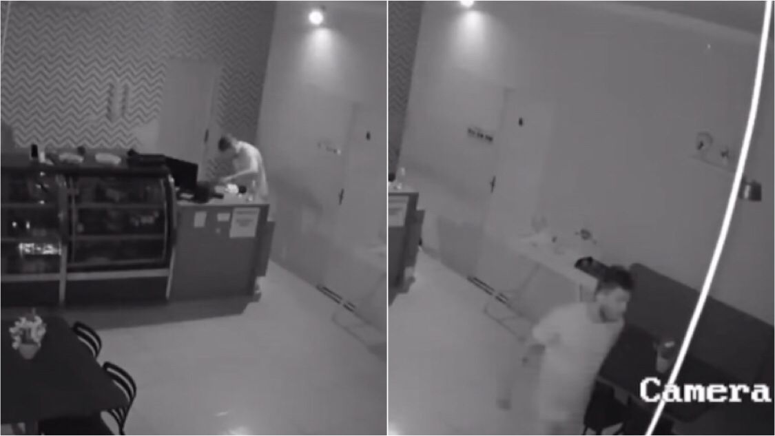 Confeitaria é invadida na manhã desta sexta-feira (18), no Centro de Patos; veja vídeo