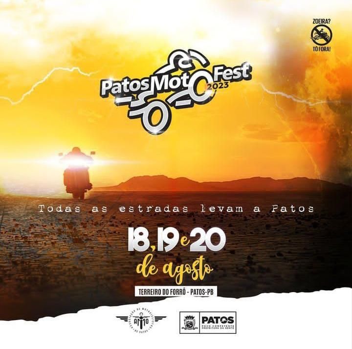 Patos Moto Fest 2023: Prefeitura de Patos apoia evento que reúne motociclistas de todo o país