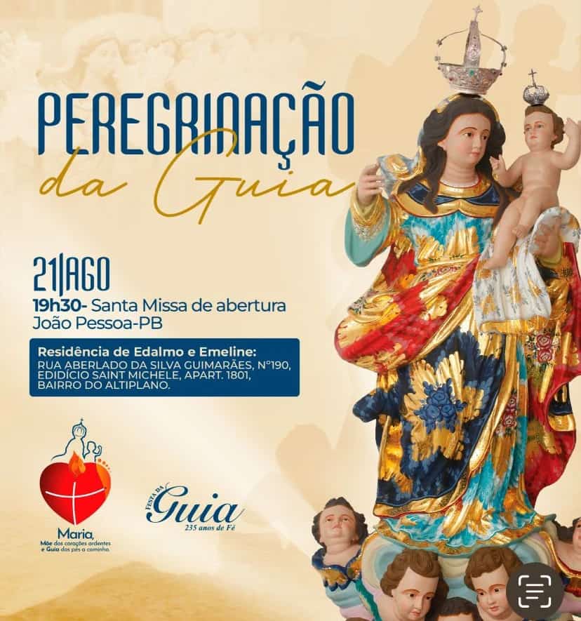 Festa da Guia 2023: Peregrinação da Imagem de N.S da Guia começa em João Pessoa. Veja a programação