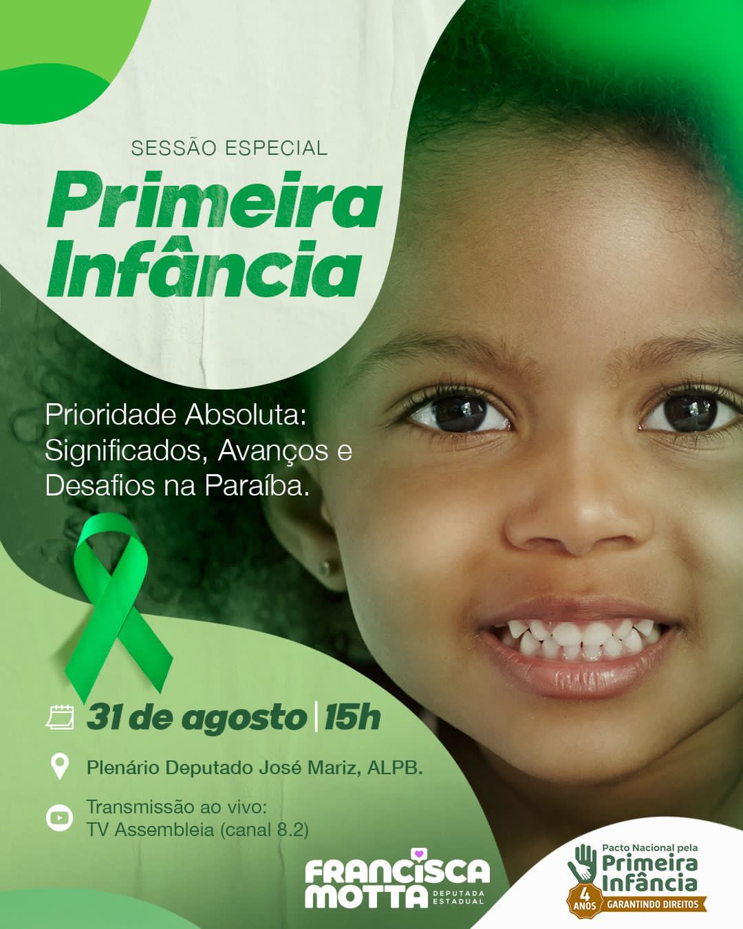 Primeira Infância será debatida como prioridade absoluta, na Assembleia Legislativa da Paraíba