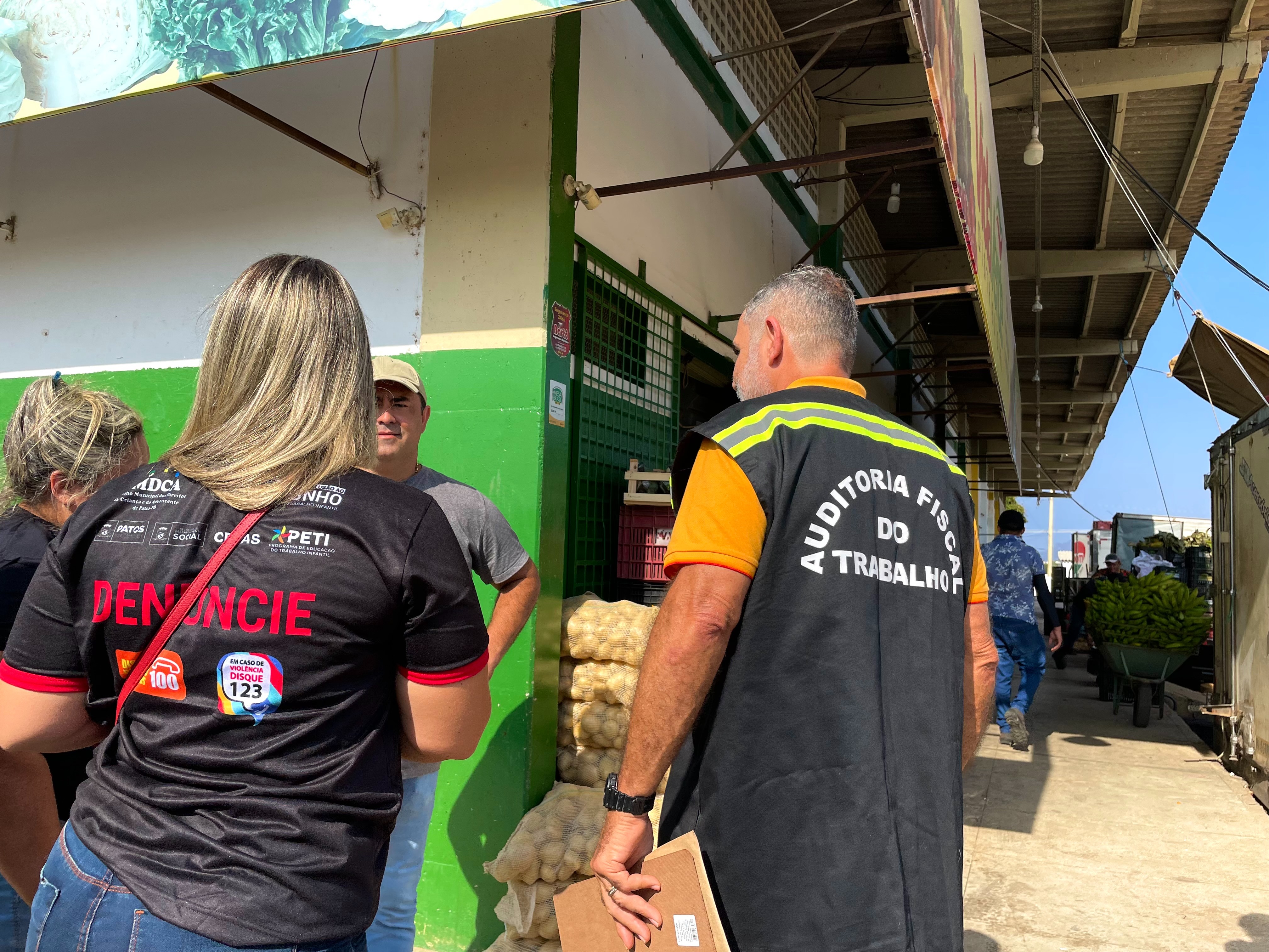 Ministério do Trabalho e Redes de Proteção realizam ações em combate ao Trabalho Infantil na Ceasa, em Patos