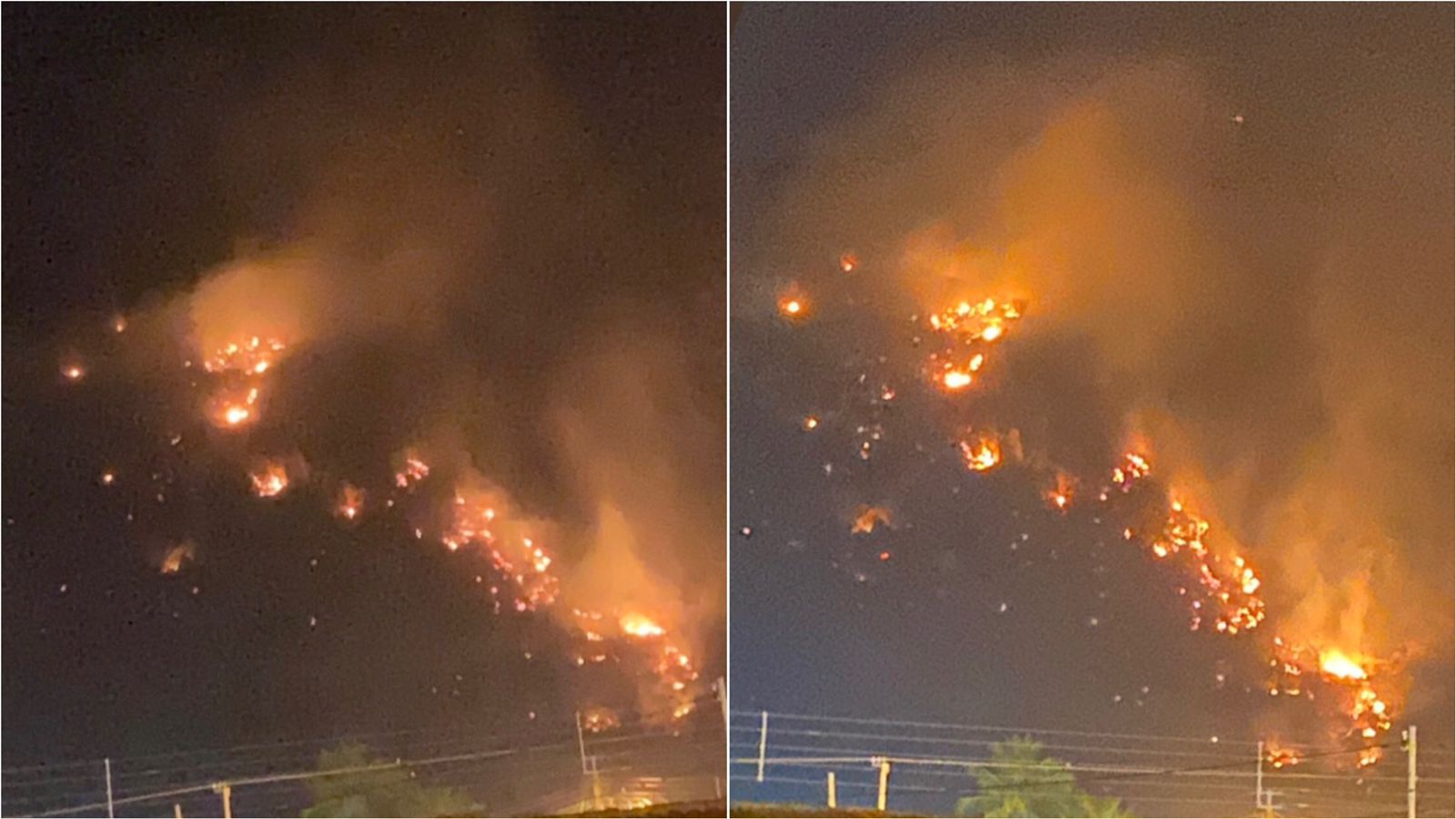 Incêndio florestal atinge trecho de serra no município de Mãe d'Água e preocupa moradores; veja vídeo