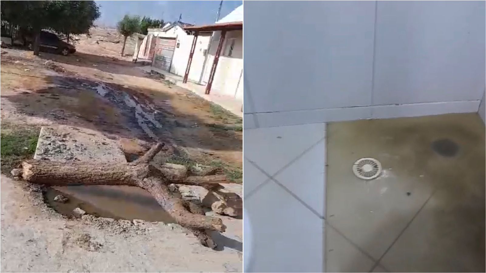 Moradora da Rua Justiniano Guedes, no bairro Jatobá, reclama de galeria estourada que está dando retorno para dentro de residências; veja vídeo