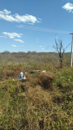 Quatro pessoas ficam feridas em acidente na BR-361, na tarde desta quarta-feira (06), no Vale do Piancó