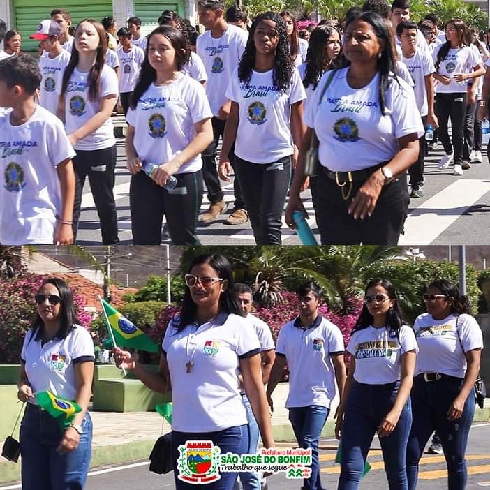 Caminhada Cívica 2023 com tema