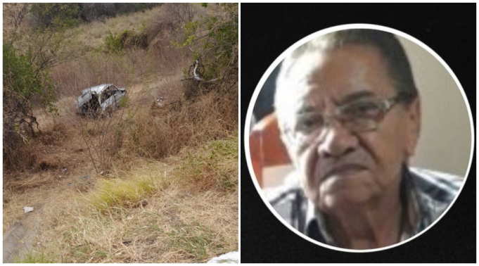 Idoso morre e esposa e filhas ficam feridas em capotamento na BR-230, entre Condado e Malta, na manhã deste domingo (10)