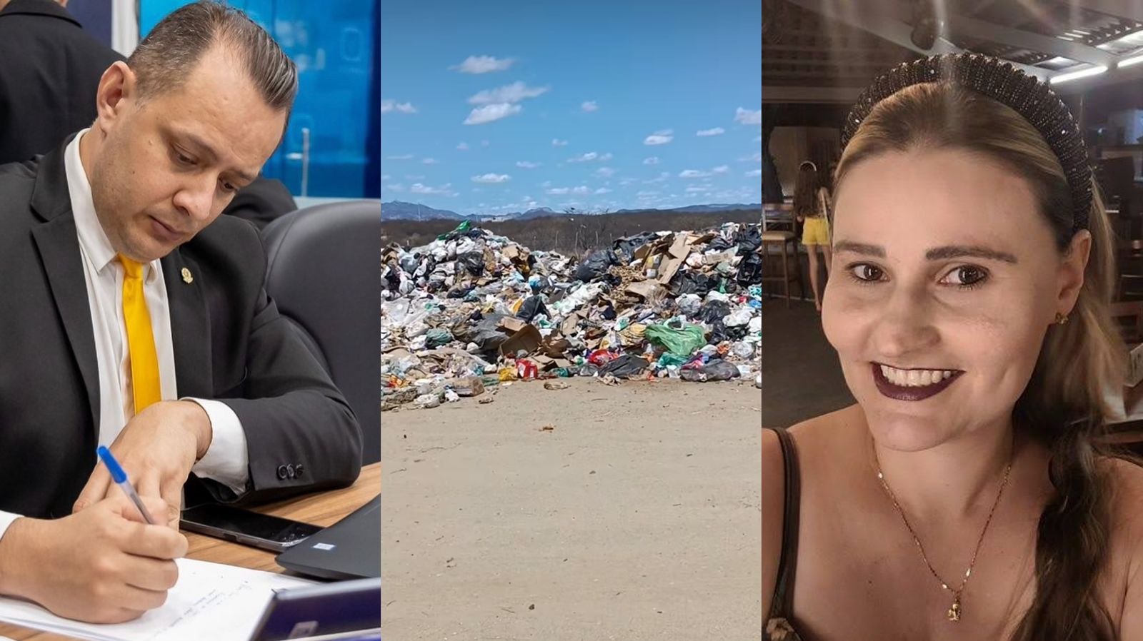 Vereador denuncia transporte de lixo para lixão desativado e pede afastamento do prefeito Nabor por crime ambiental; Secretária de Meio Ambiente responde às acusações