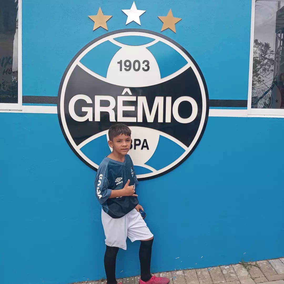 Menino de 10 anos de Itaporanga é aprovado para base do Grêmio