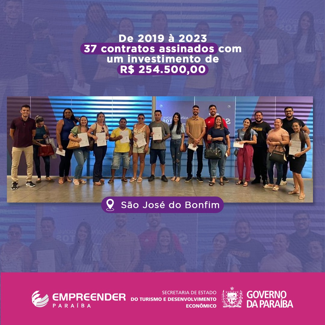 Parceria entre município de São José do Bonfim e Empreender Paraíba gera investimento de mais de 250 Mil Reais na economia local