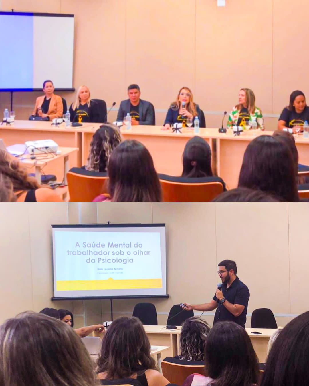 Psicólogo do município de Salgadinho participa do I Fórum Regional de Sapude Mental e Trabalho, na cidade de Patos