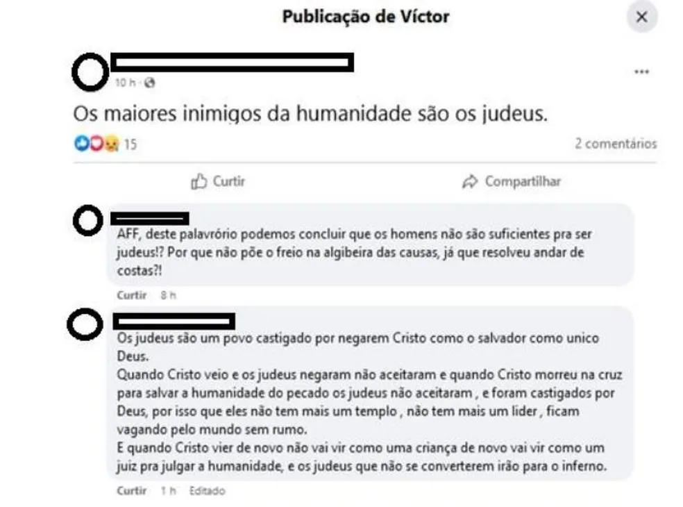 Professor paraibano que disse que “os maiores inimigos da humanidade são os judeus” é condenado por racismo