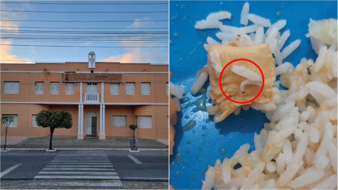 Gerência Regional de Ensino emite nota sobre denúncia de alunos acerca da presença de larvas em refeição da ECI Monsenhor Manuel Vieira