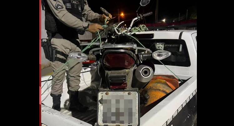 No Sertão: Polícia Militar prende suspeito de homicídio e recupera moto da vítima