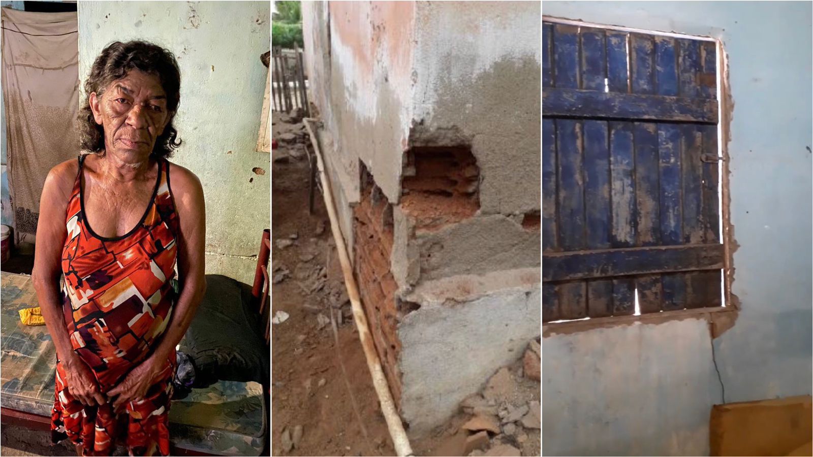 Idosa que vive em casa precária no bairro Mutirão, em Patos, faz campanha para conseguir reformar imóvel; veja vídeo