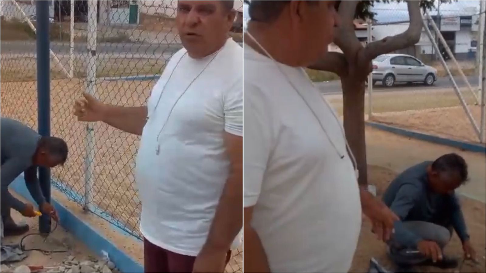 Onda de vandalismo em Patos: postes de iluminação da Praça do Bivar Olinto são alvos de criminosos