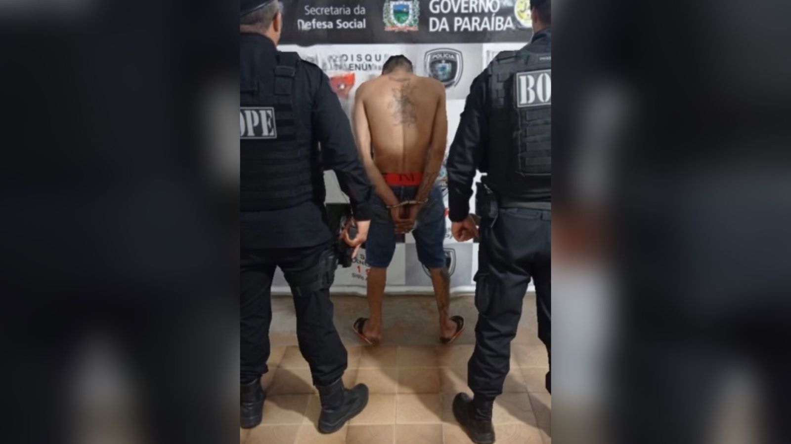BOPE prende procurado pela Justiça em Patos, na noite desta quinta-feira (21)