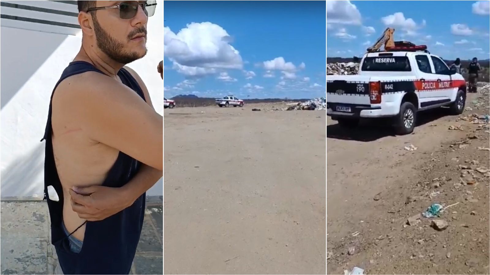 Assessor de vereador afirma que foi ameaçado e agredido ao tentar fazer imagens da Estação de Transbordo de Patos; Polícia Militar é acionada e comparece no local