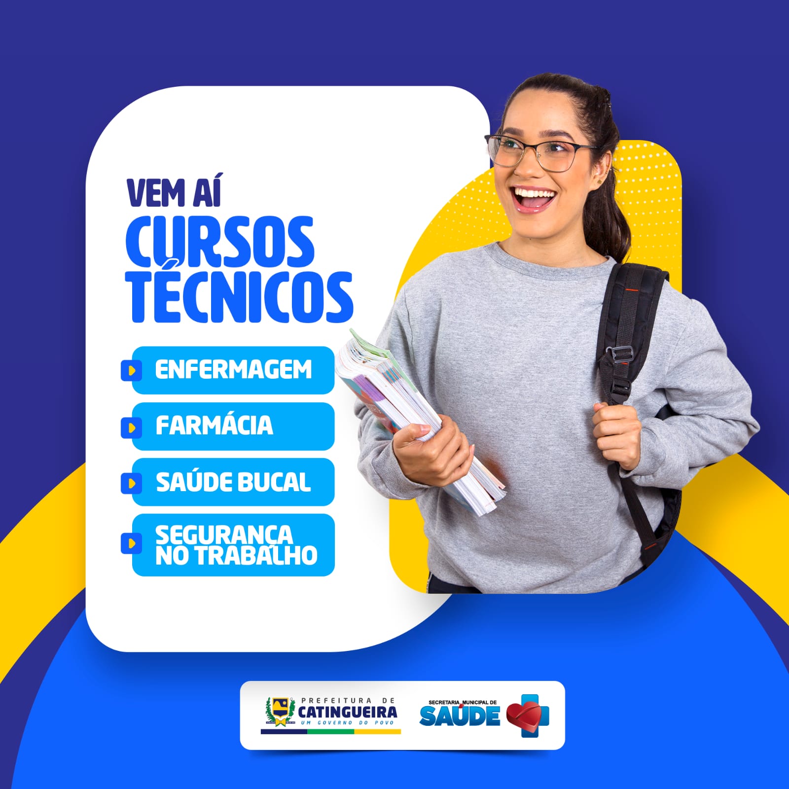 Prefeitura de Catingueira e Instituto Vera Cruz firmam parceria para implantação de cursos técnicos na cidade; matrículas começam nesta segunda-feira (25)