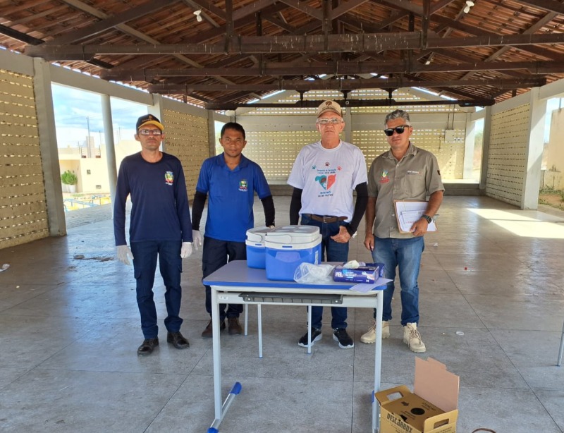 Campanha Antirrábica 2023: Secretaria de Saúde de Quixaba vacina aproximadamente 550 cães e gatos, e supera vacinação de 2022