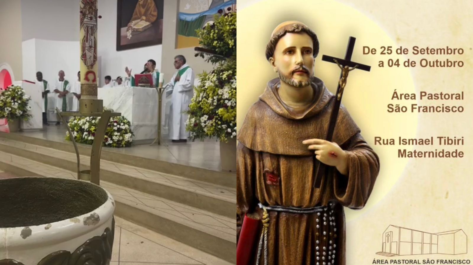 Padre Flávio Mamede convida a comunidade para celebrar a festa de São Francisco, em Patos