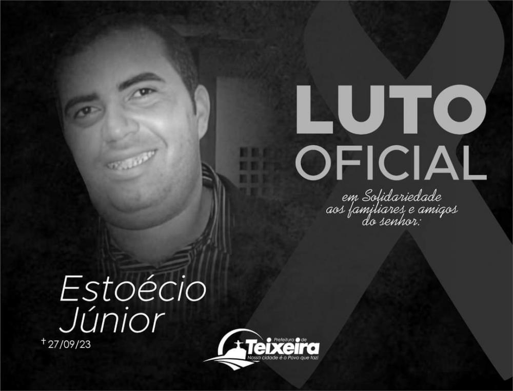 Teixeira lamenta a perda do empresário e professor Estoécio Luiz do Carmo Júnior, vítima de infarto fulminante