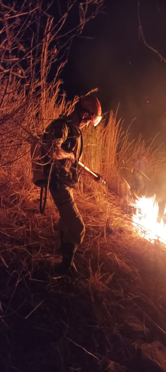 Incêndio de grande proporção atinge área de Caatinga no Alto Sertão e Vale do Piancó
