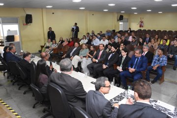 Presidente do TJPB se reúne com juízes(as) e servidores(as) no Fórum ‘Miguel Sátyro’, em Patos
