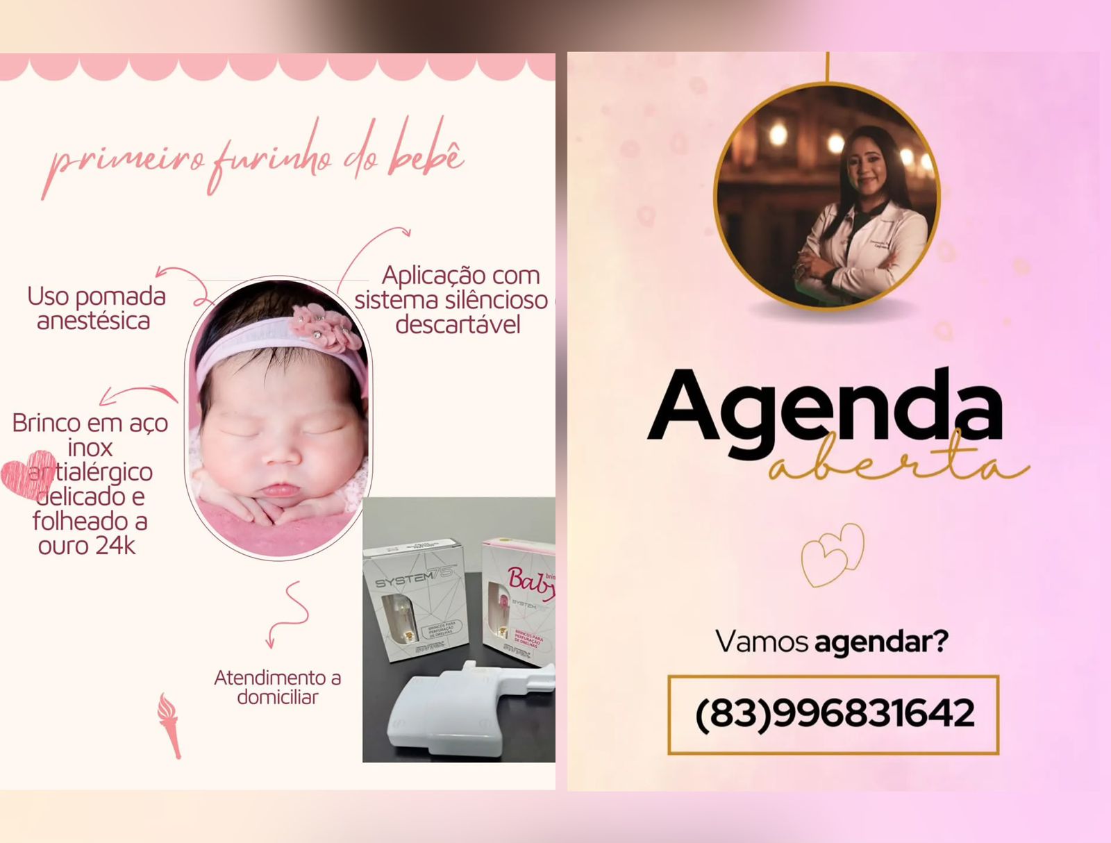 Em Patos, conheça a Enfermeira especialista em furo humanizado, oferecendo atendimento domiciliar com práticas para bebês e adultos