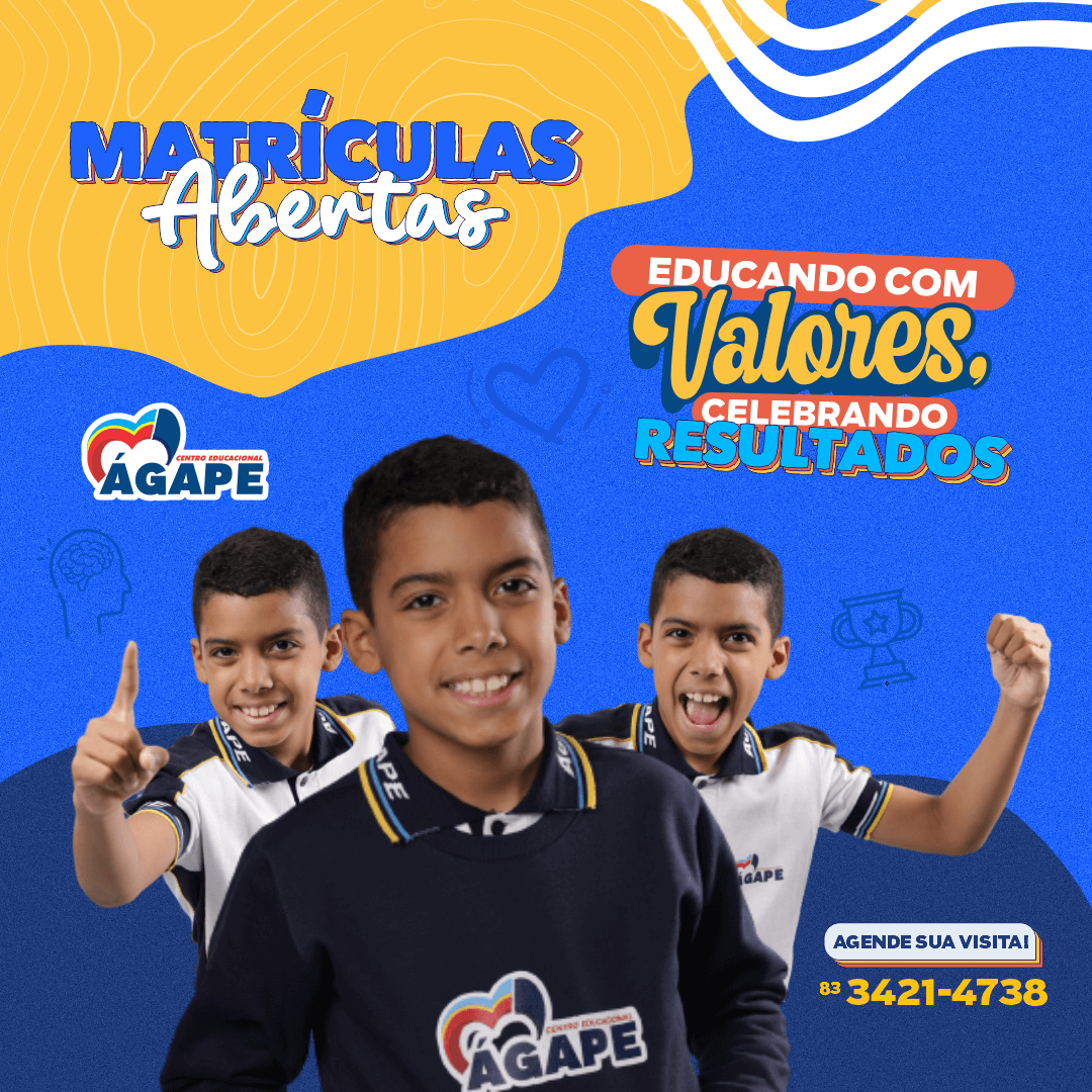 Colégio Ágape abre matrículas para 2024: Educação de qualidade e benefícios exclusivos aguardam as famílias