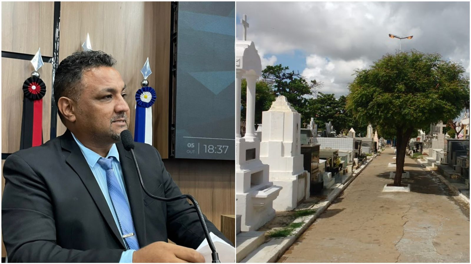 Vereador Nandinho solicita construção de novo cemitério para a cidade de Patos. Ouça