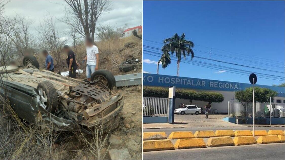 Segunda vítima de acidente na BR-361, em Catingueira, recebe alta do Hospital Regional de Patos