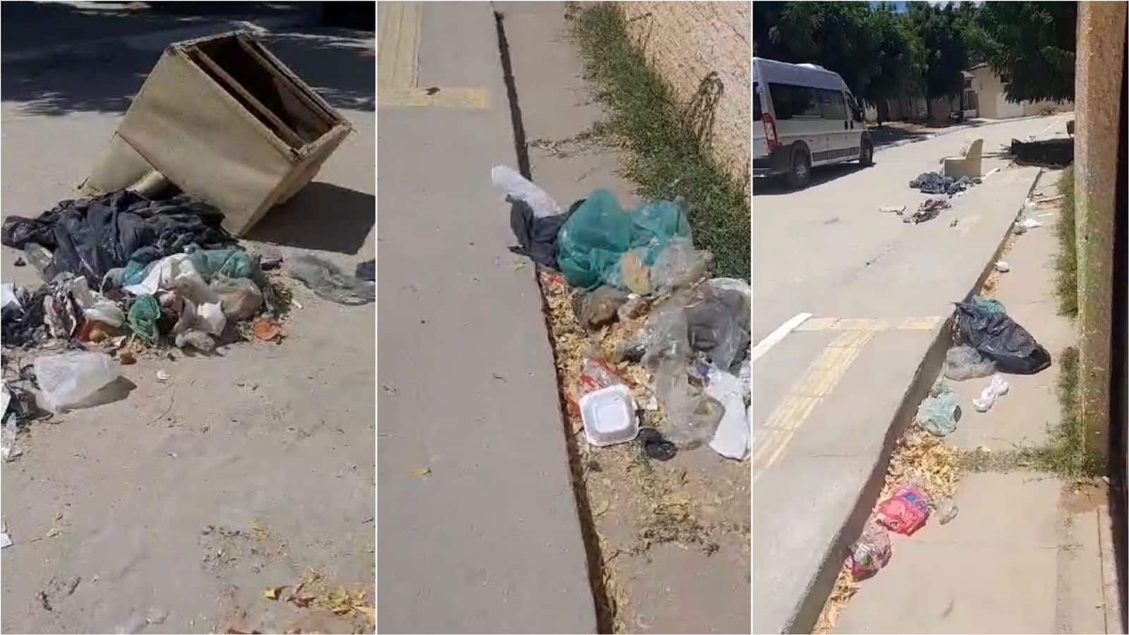 Moradora da Rua Francisco Joca, no bairro Dona Milindra, pede conscientização de populares para descarte e coleta de lixo na localidade