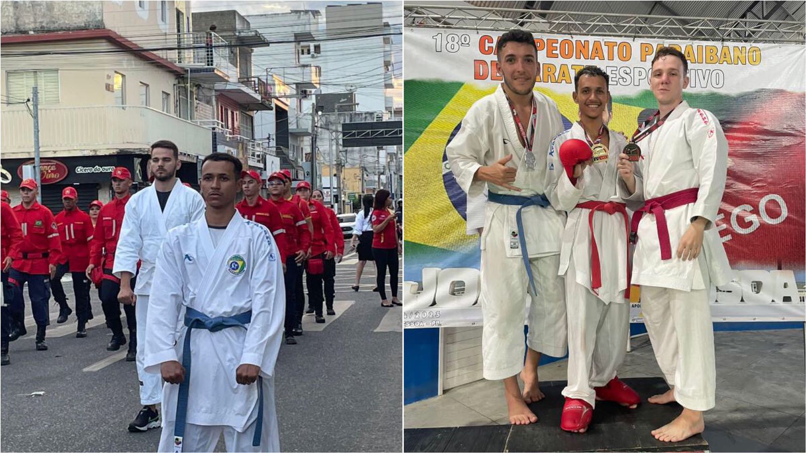 Jovem Jefferson Rodrigo, atleta de karatê da cidade de Patos-PB, se prepara para as disputas da Copa Sertão e Campeonato Brasileiro