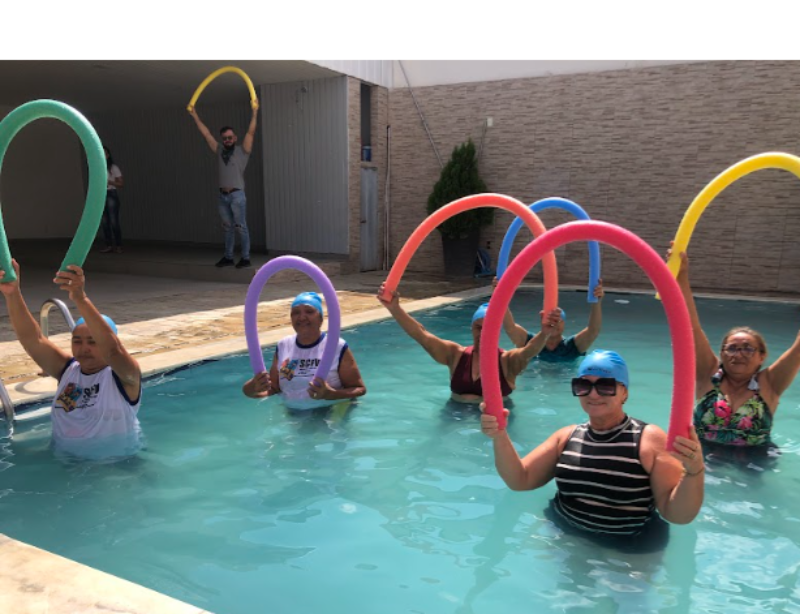 Prefeitura de Catingueira disponibiliza aulas de hidroginástica para idosos