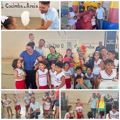 Vice-prefeito de Cacimba de Areia prestigia festa das crianças e diz: 