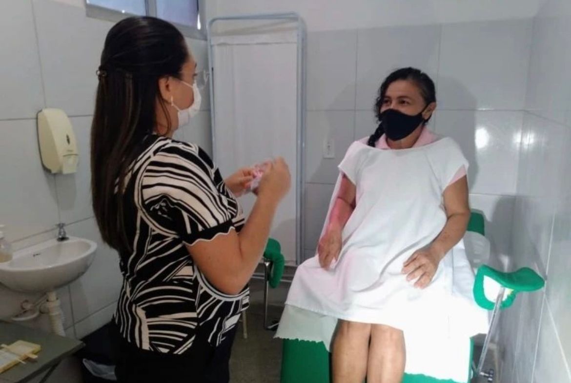 Prefeitura de Quixaba realiza mutirão de exames citológicos em alusão à campanha Outubro Rosa