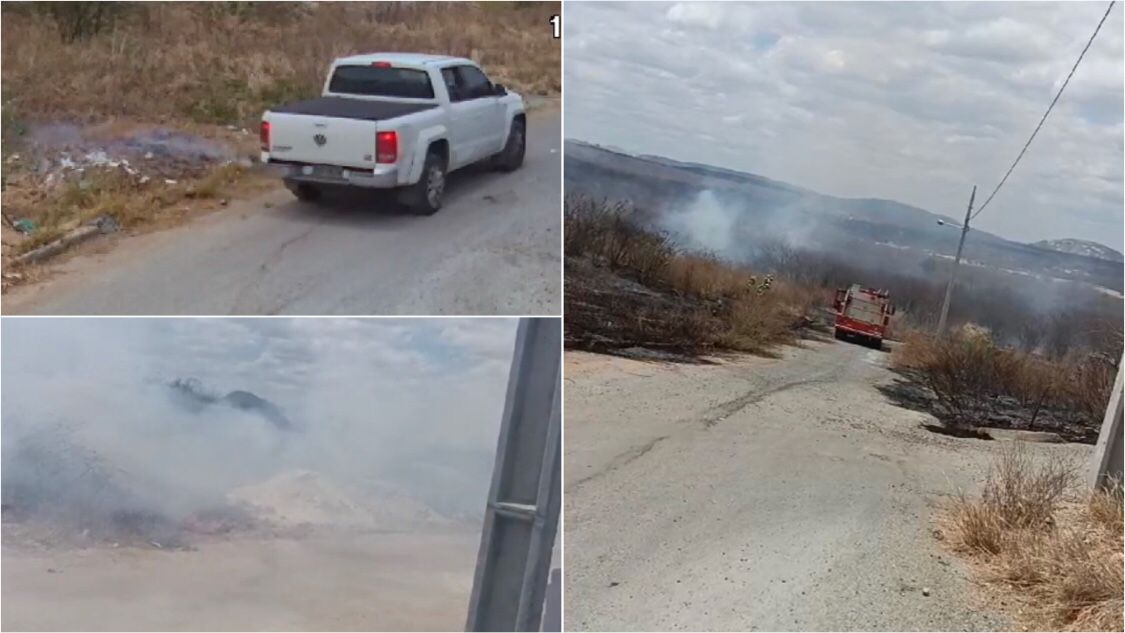 Corpo de Bombeiros é acionado após incêndio criminoso em loteamento Itatiunga, em Patos; veja vídeo