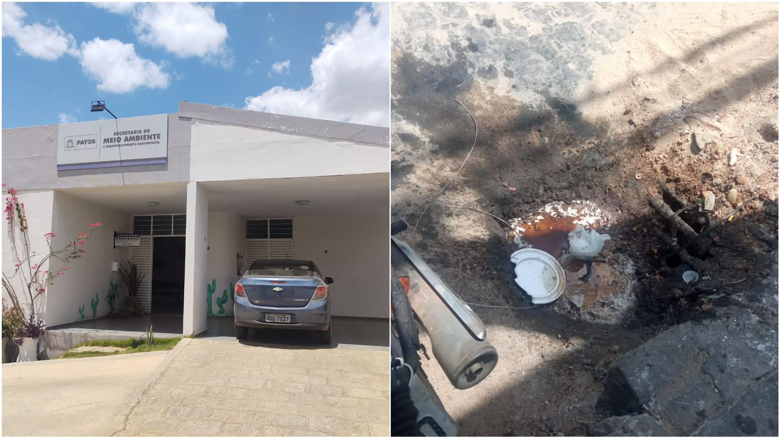 Comerciante de Patos denuncia descarte de óleo de cozinha em bueiro do Centro; Secretária de Meio Ambiente diz que irá apurar situação e orienta comerciantes