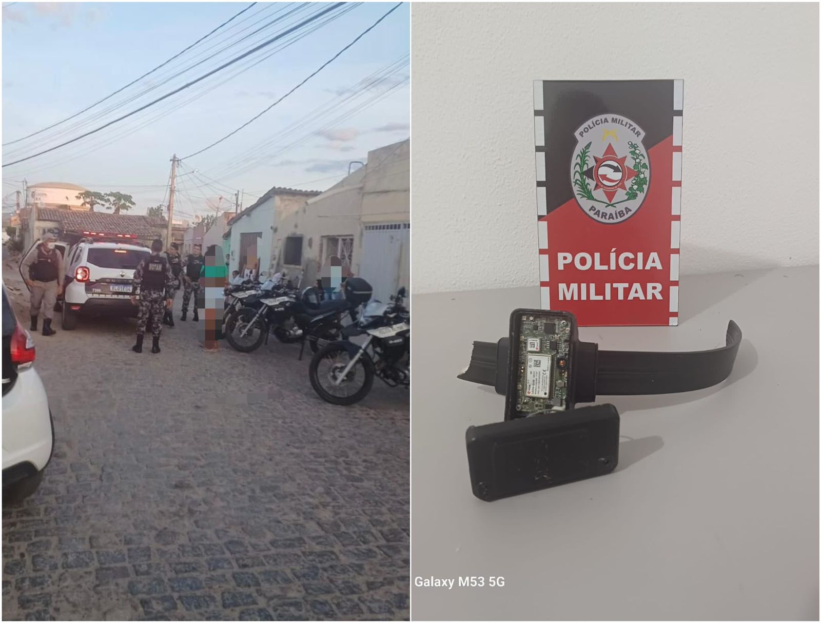 Polícia Militar preende homem no centro de Patos por danificar tornozeleira eletrônica e descumprimento de medida cautelar