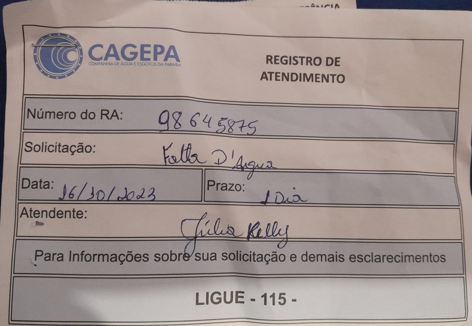 Moradores da zona sul de Patos reclamam de falta d'água em diversos bairros