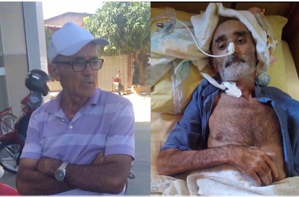 Em Patos: Família do senhor Francisco Martins, que está acamado após sofrer AVC, faz campanha para conseguir comprar materiais de higiene e alimentação