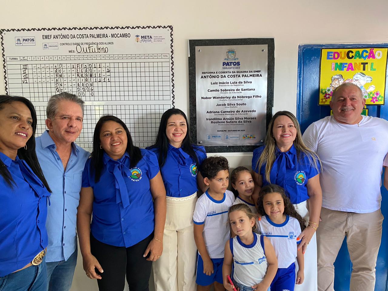 Prefeitura de Patos entrega quadra e reforma da Escola Municipal da Comunidade Mocambo