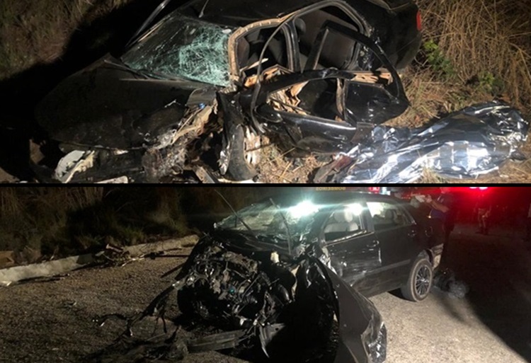 Duas pessoas morrem e três ficam feridas em grave acidente na PB-400, no Sertão