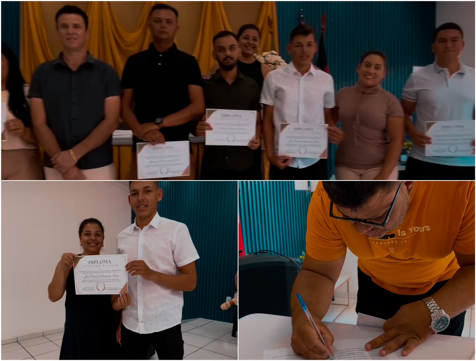 Aconteceu nesta terça (24), a cerimônia de entrega de diplomas aos novos conselheiros tutelares de Areia de Baraúnas