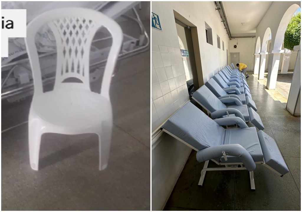 Após apelo feito no Espinharas Notícias, diretor do Complexo Hospitalar de Patos anuncia chegada de cadeiras confortáveis para acompanhantes no Hospital Regional