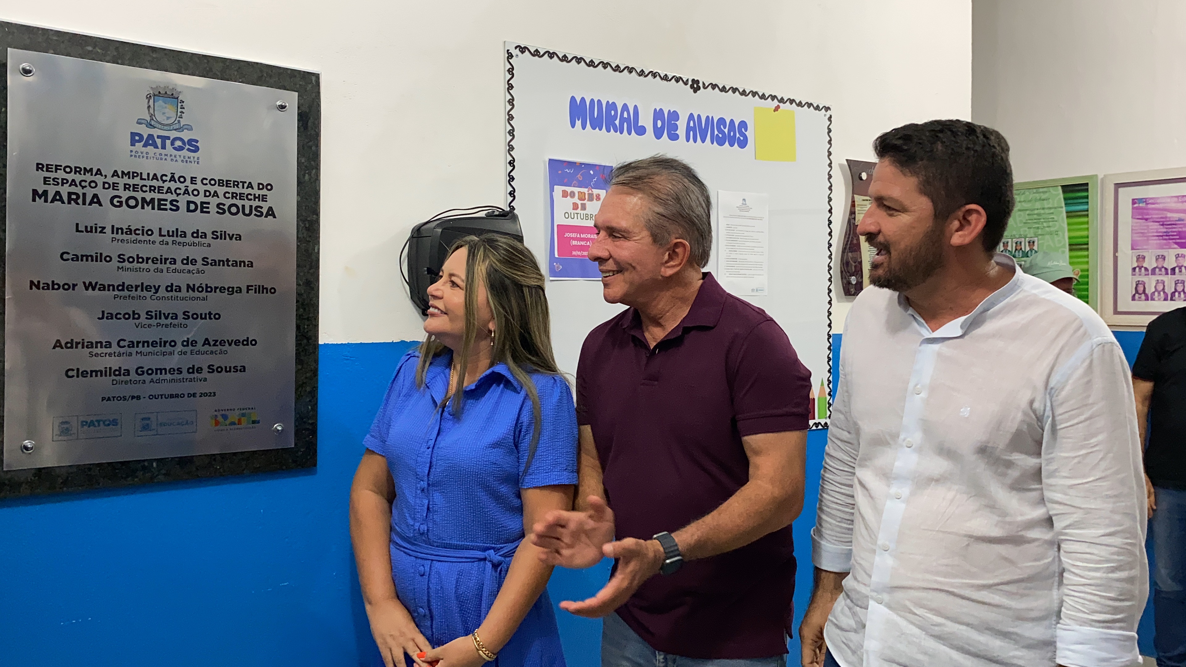 Em Santa Gertrudes, Prefeitura de Patos entrega ampliação e reforma da Creche Maria Gomes