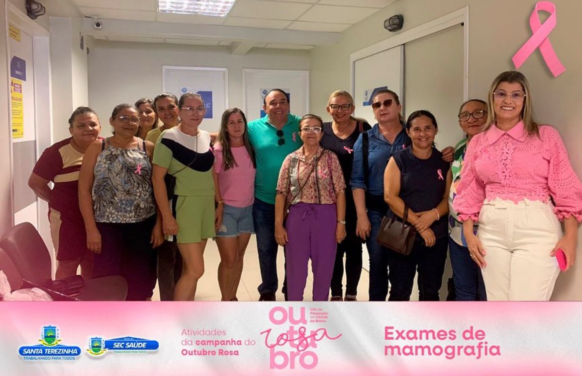 Prefeitura de Santa Terezinha-PB realiza o I Dia de Mutirão de Mamografias em alusão ao Outubro Rosa e anuncia o II Dia de Mutirão para próxima quinta (02)